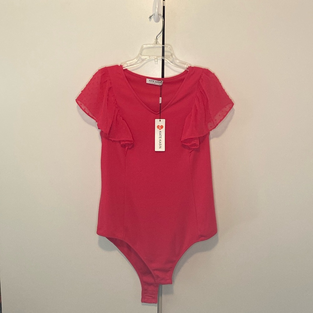 Pink body suit